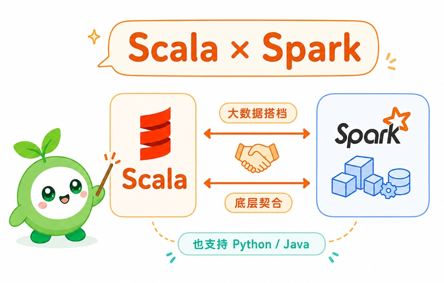 Scala语言与Apache Spark作为大数据底层搭档的协同关系演示