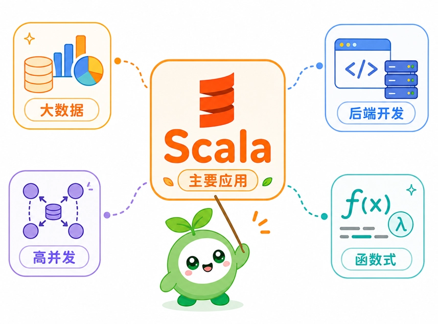 Scala语言在大数据处理、后端业务及高并发分布式系统等领域的应用分布