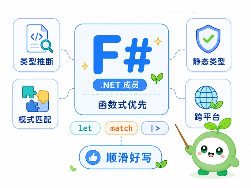 F#语言作为跨平台函数式编程语言的核心特性与基础语法图解