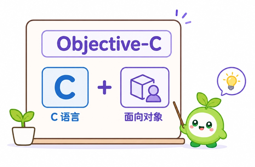 Objective-C 是一门诞生于上世纪80年代的老牌编程语言,它在 C 语言的基础上增加了面向对象的特性。