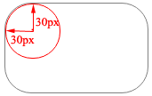 border-radius: 30px; 的效果