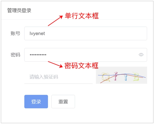 HTML密码文本框
