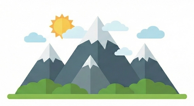 HTML矢量图(山峰)