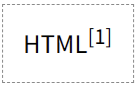 sup 表示 “脚注” 或 “引用”