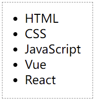 HTML ul标签示例
