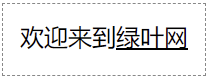 CSS实现u标签的效果