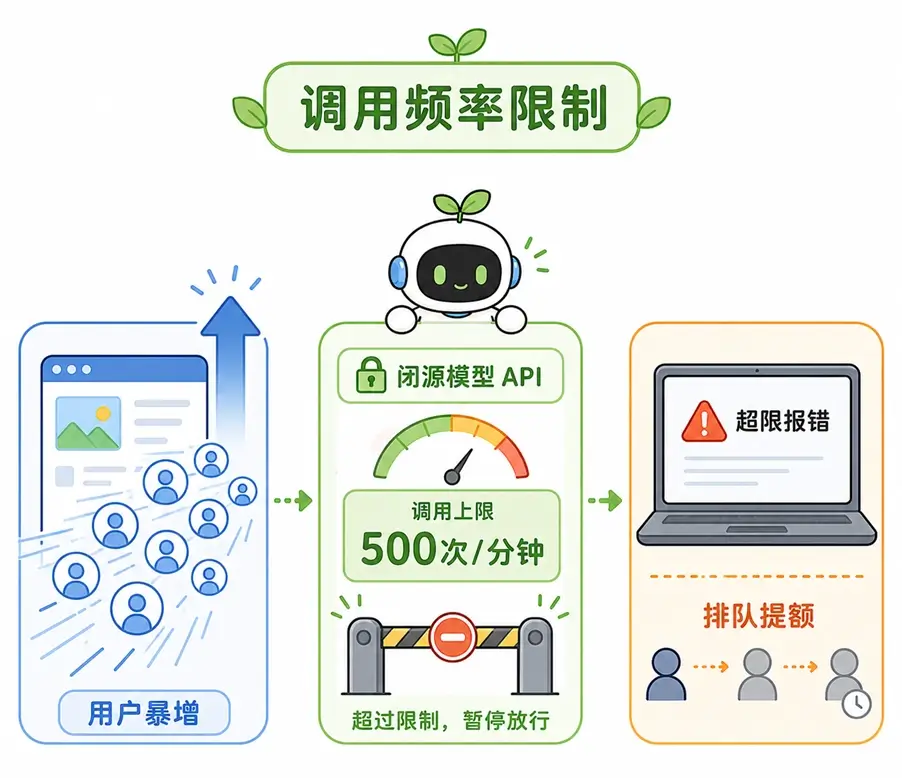 闭源大模型 API 的调用频率(Rate Limit)与并发量限制报错
