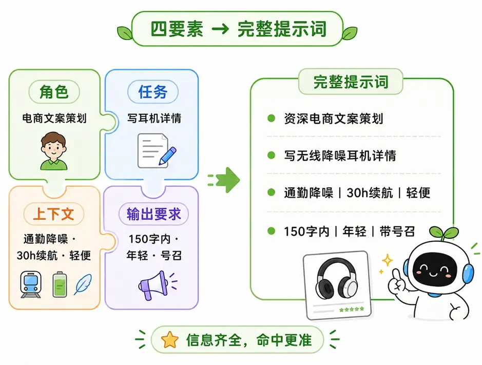 提示词四要素实战案例