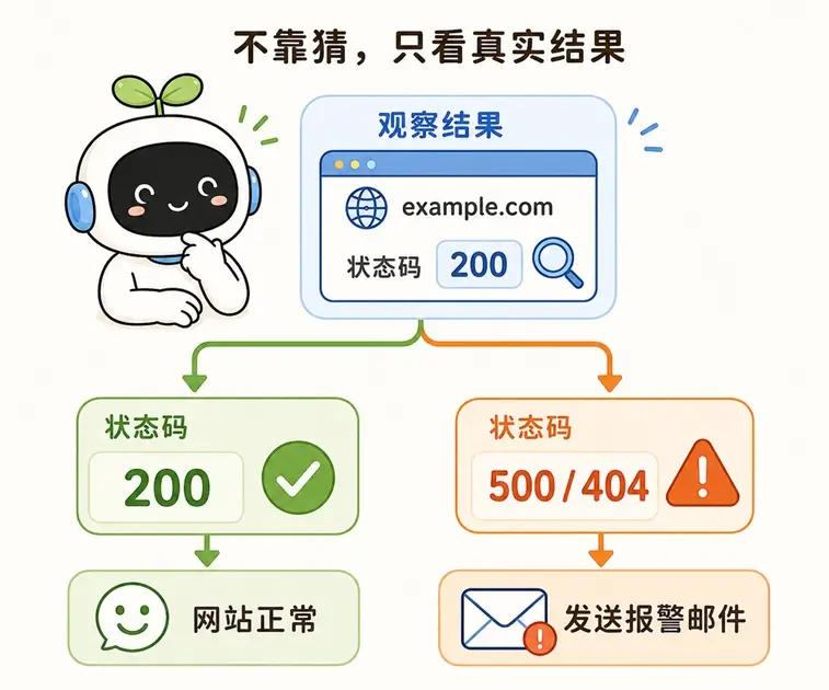 ReAct 模式消除大模型信息幻觉:基于真实 200 或 500 状态码观测结果的决策树