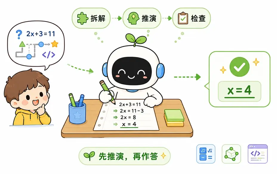 推理模型(Reasoning Model)原理：通过思维链(CoT)先拆解推演再作答