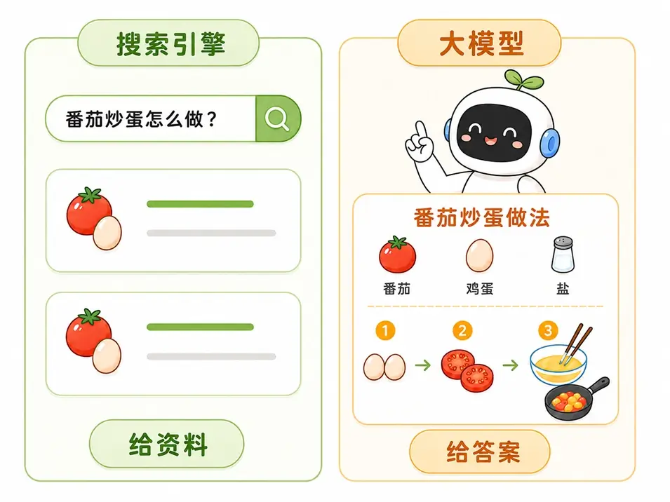大模型 vs 传统搜索引擎