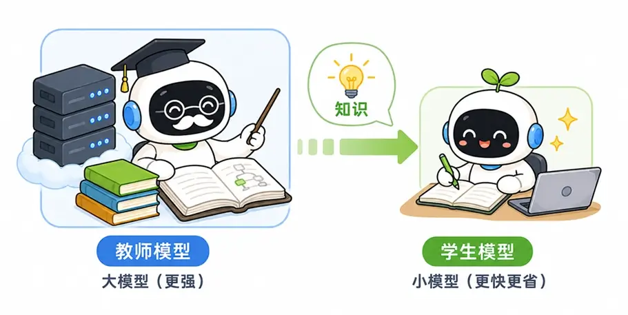 什么是大模型知识蒸馏?教师大模型 vs 学生小模型