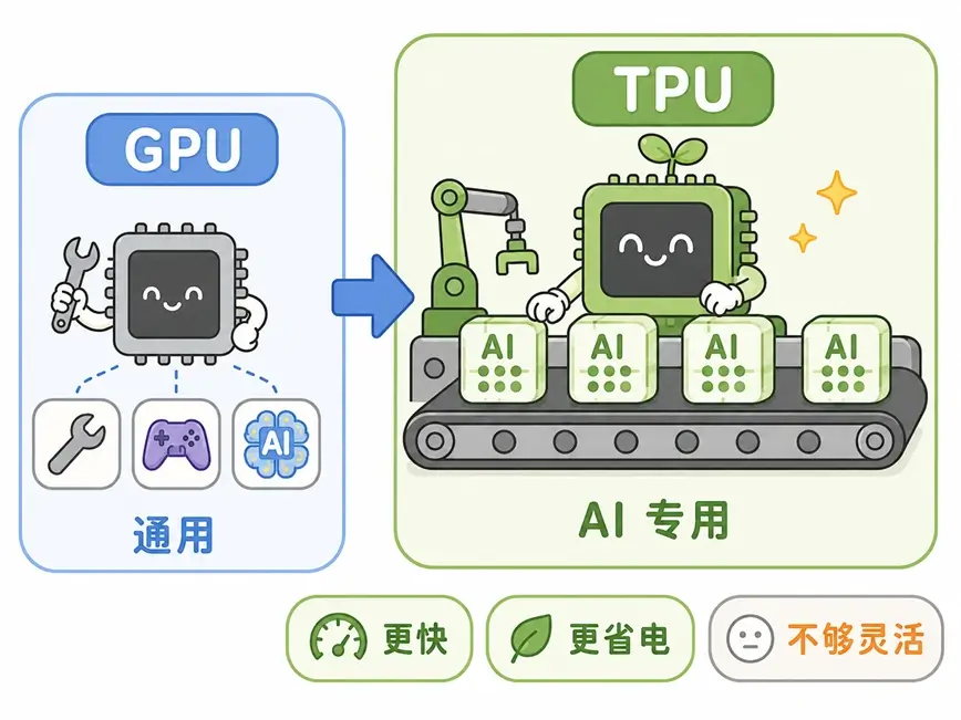 谷歌 TPU (张量处理器) 概念图解:为 AI 计算量身定做更快更省电的专用流水线