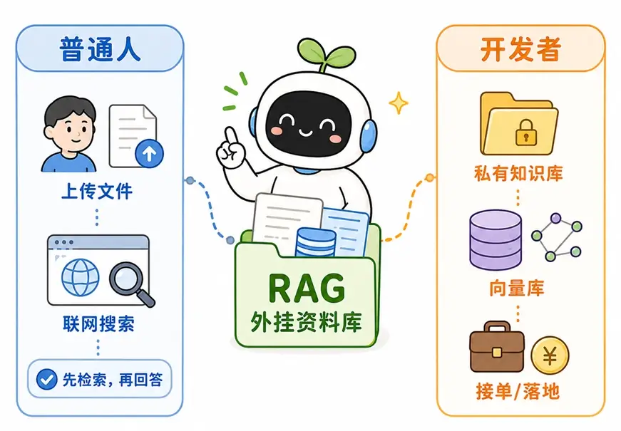 学习 RAG 的意义:普通人理解联网搜索原理,开发者掌握搭建企业私有知识库的核心技术