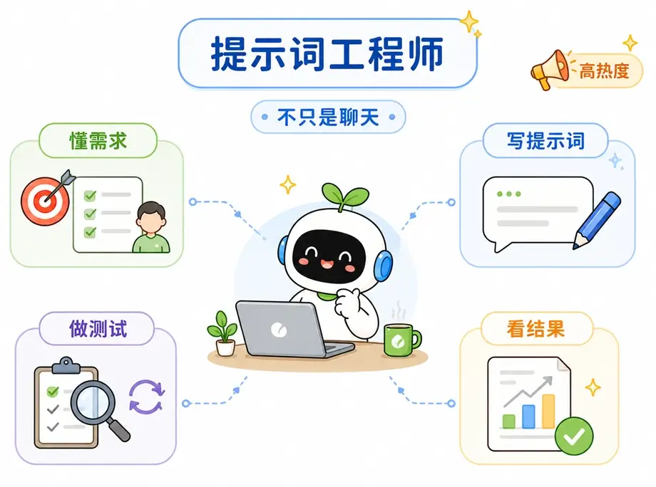 提示词工程师的日常工作：不仅是写提示词，还包括懂需求、做测试和看结果