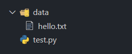Python 读取文件的项目结构