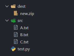 Python zipfile 压缩文件夹无效 1