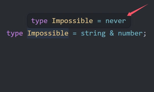 VS Code 提示 never